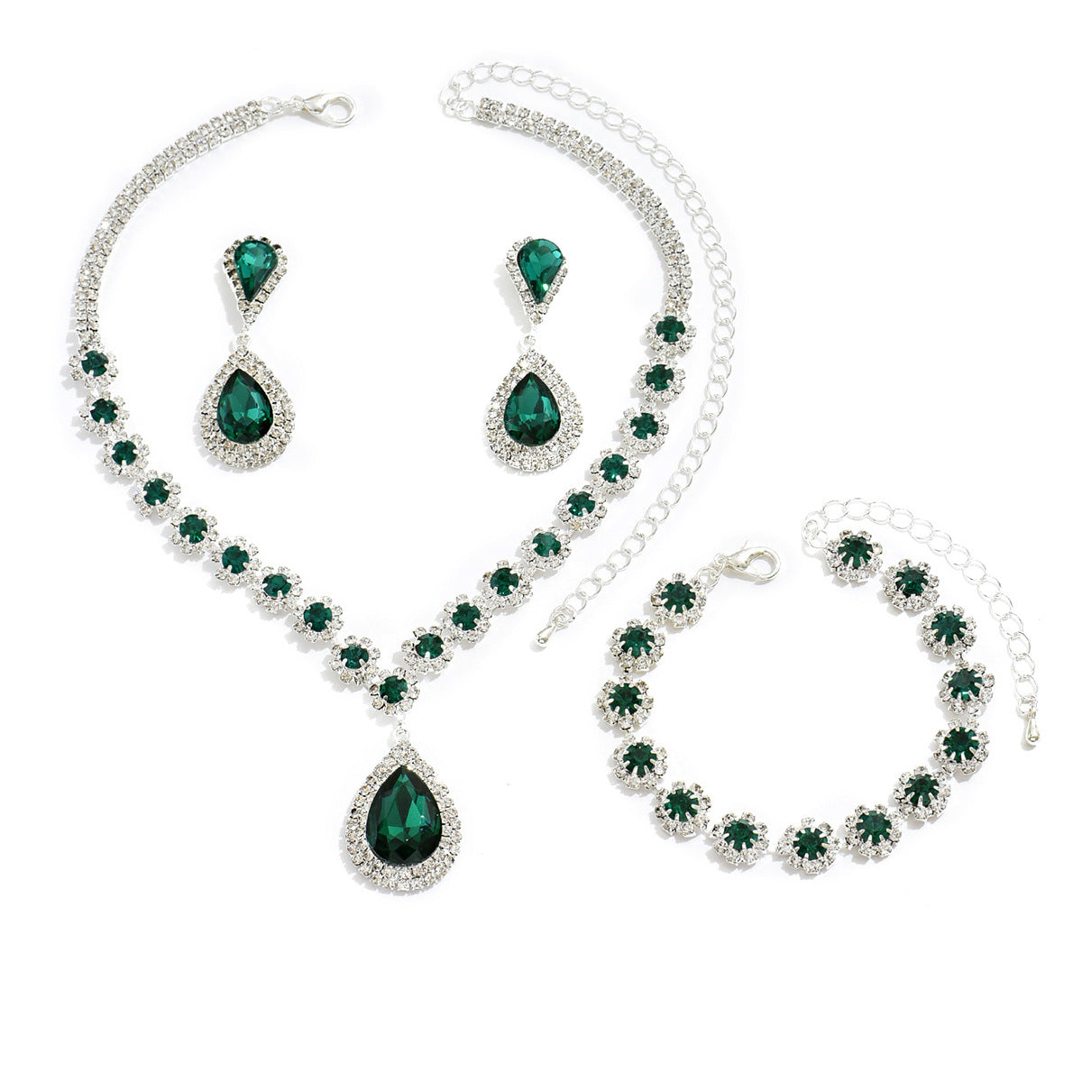 ZÉLVARÈ Cosmic Crystal Bridal Jewelry Set – product photo