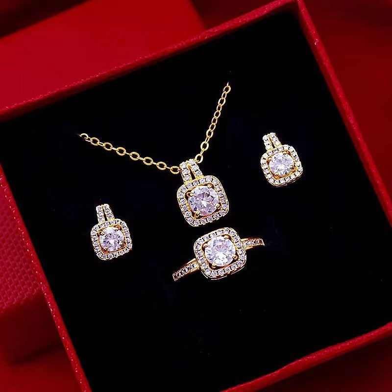 ZÉLVARÈ zircon gem statement jewelry set