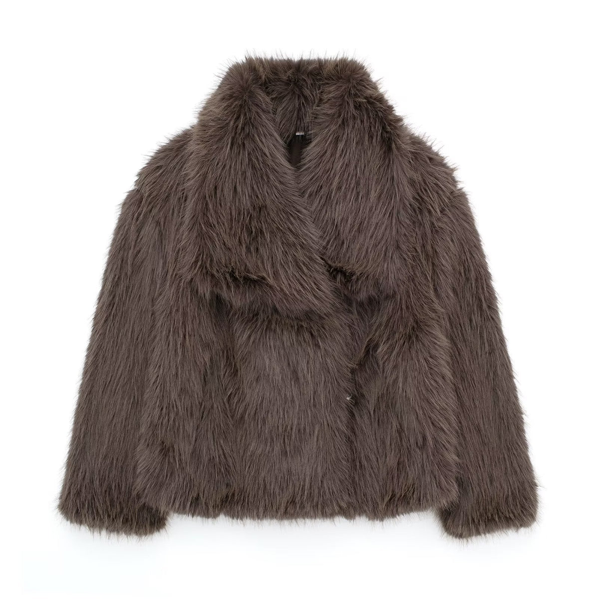 ZÉLVARÈ Women's Plush Lapel Winter Coat – product photo