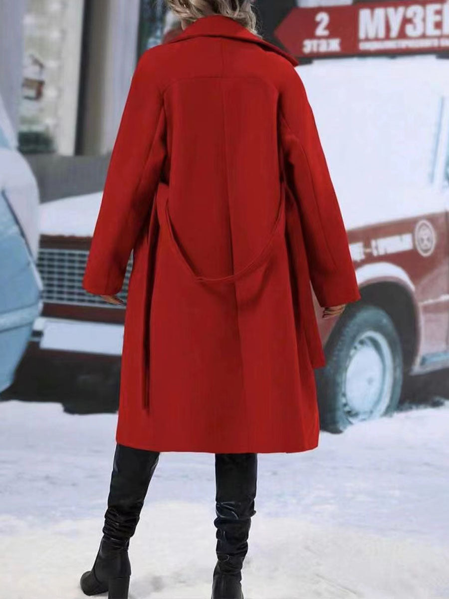 ZÉLVARÈ Women's Double-Breasted Belted Trench Coat – product photo