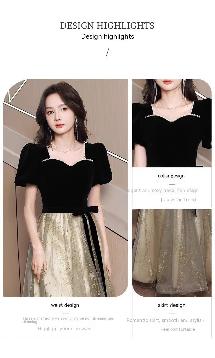 ZÉLVARÈ Noir Élégance Evening Dress – product photo
