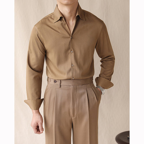 Non-iron business casual shirt relaxed fit