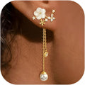 ZÉLVARÈ Lumière Pearl Cascade Earrings – product photo