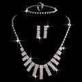 ZÉLVARÈ Rhinestone Four-Piece Jewelry Set – product photo