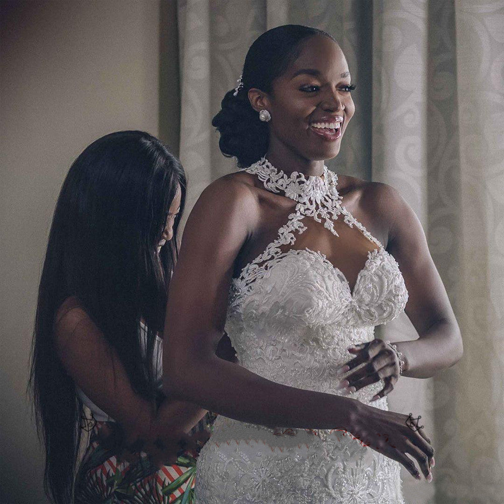 ZÉLVARÈ Éloise Vintage Lace Mermaid Wedding Gown – product photo