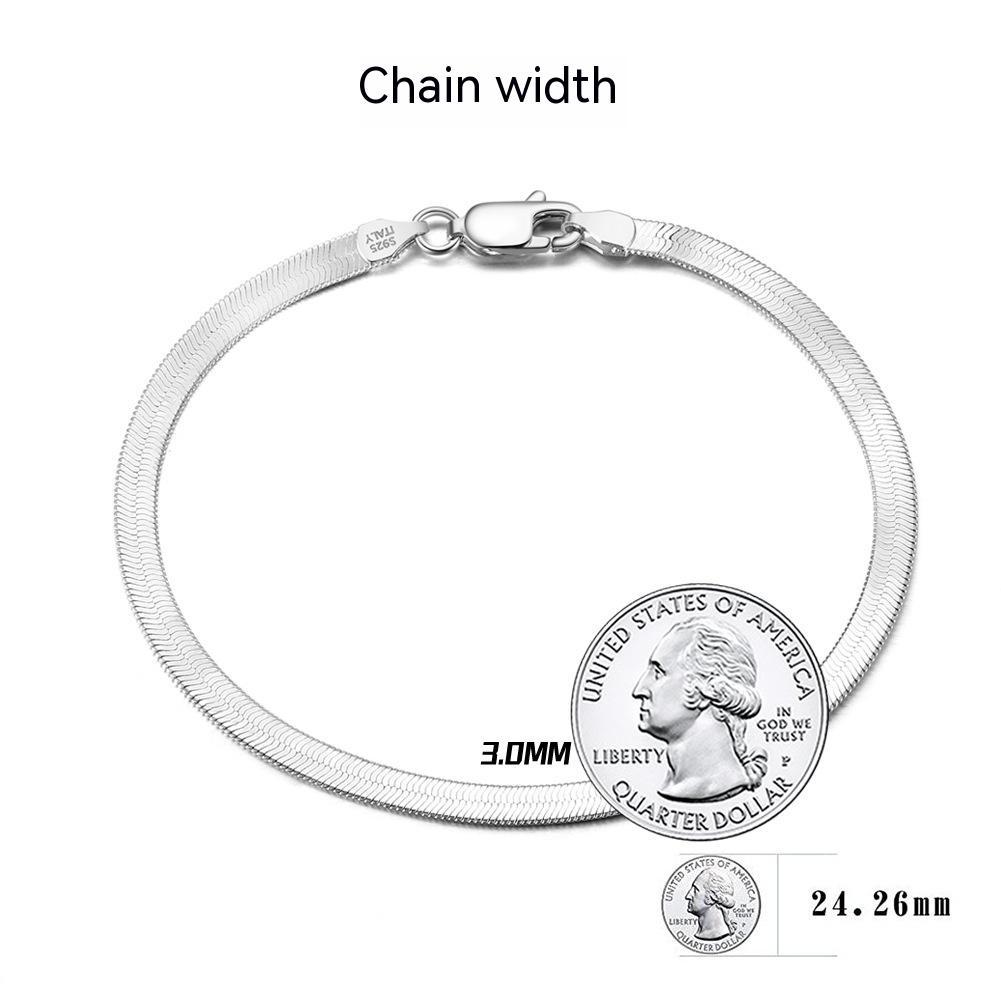 S925 sterling silver bracelet for women and men
