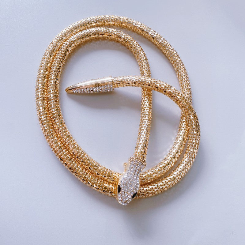 ZÉLVARÈ Serpentine Long Statement Necklace – product photo