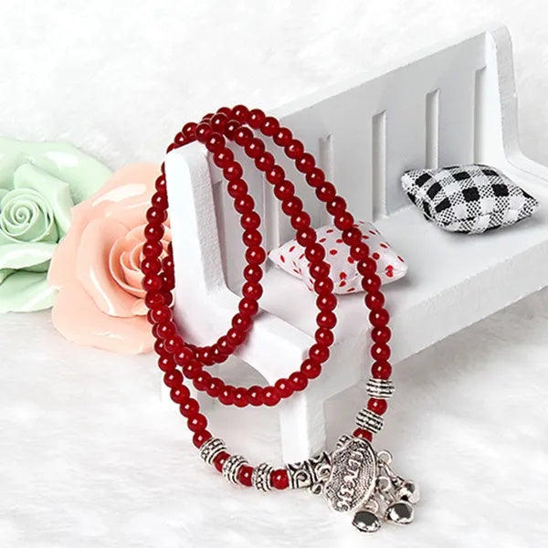 Red agate bracelet for women