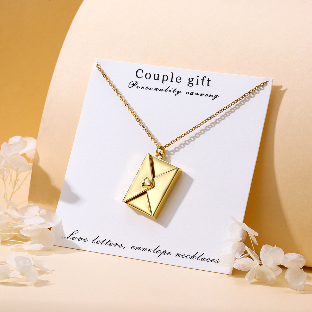 ZÉLVARÈ love letter envelope pendant necklace