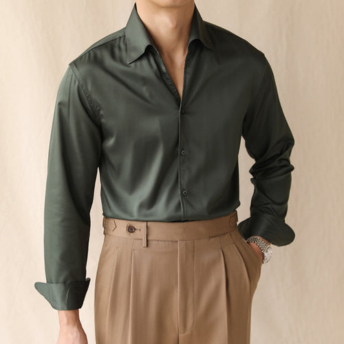 Non-iron business casual shirt relaxed fit