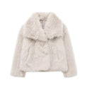 ZÉLVARÈ Women's Plush Lapel Winter Coat – product photo