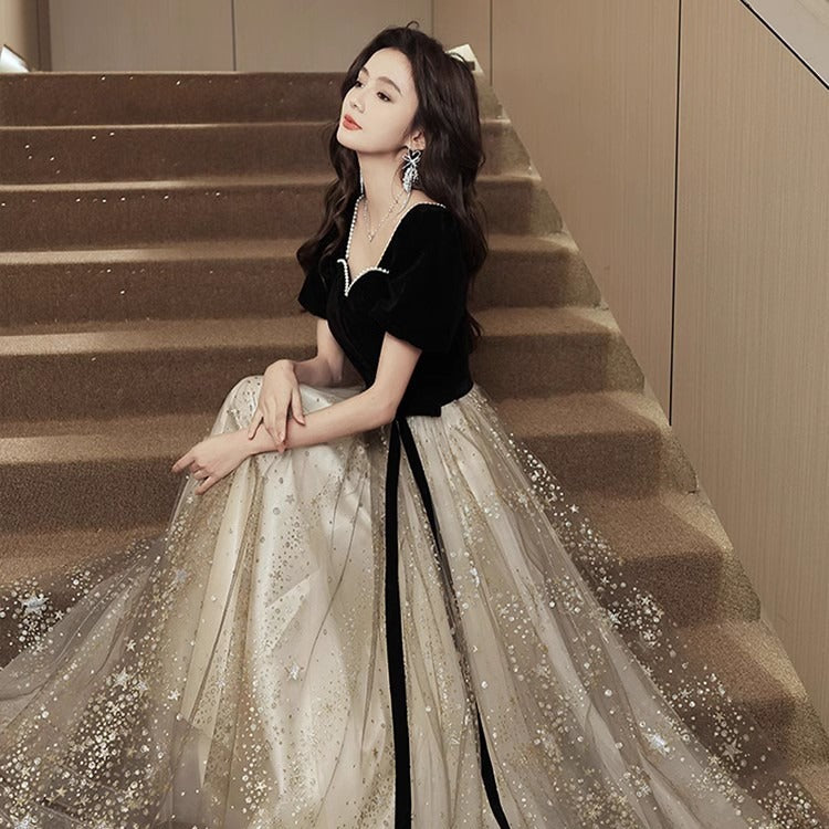ZÉLVARÈ Noir Élégance Evening Dress – product photo